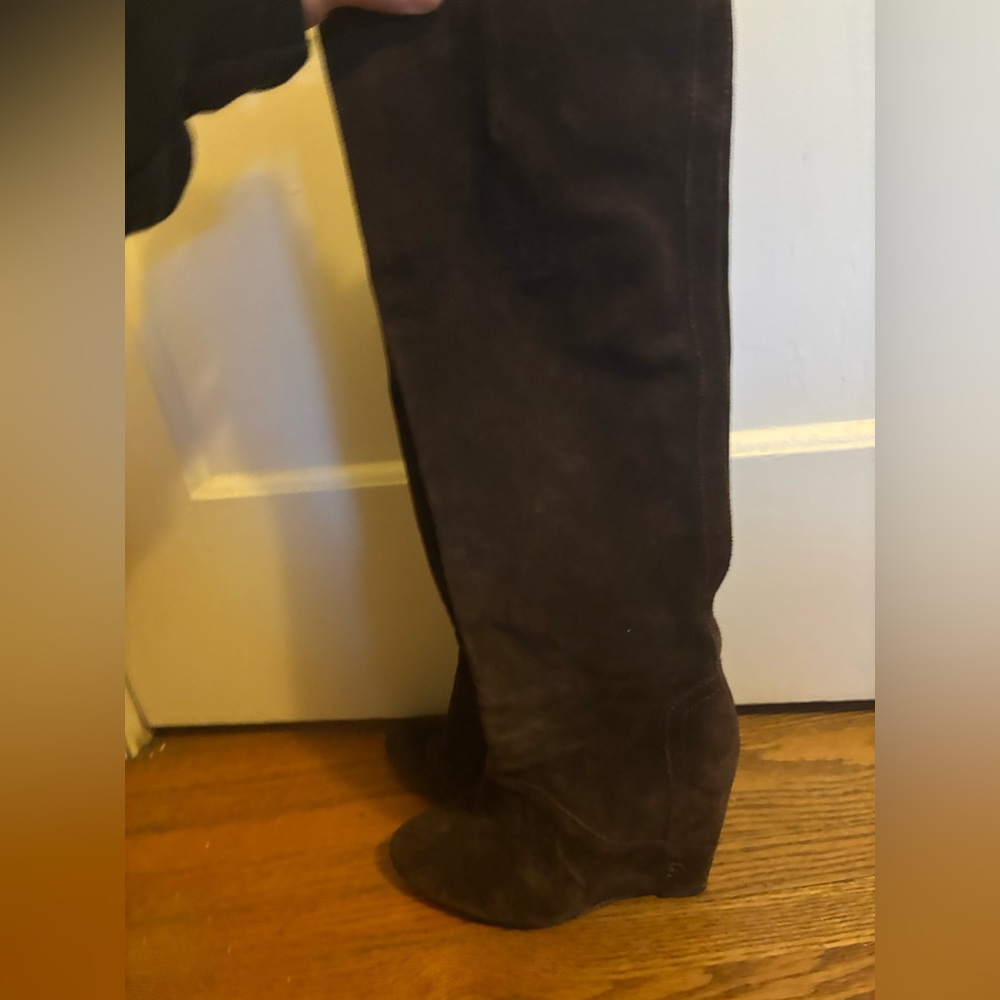 House of Harlow Brown Suede Knee-High Boots